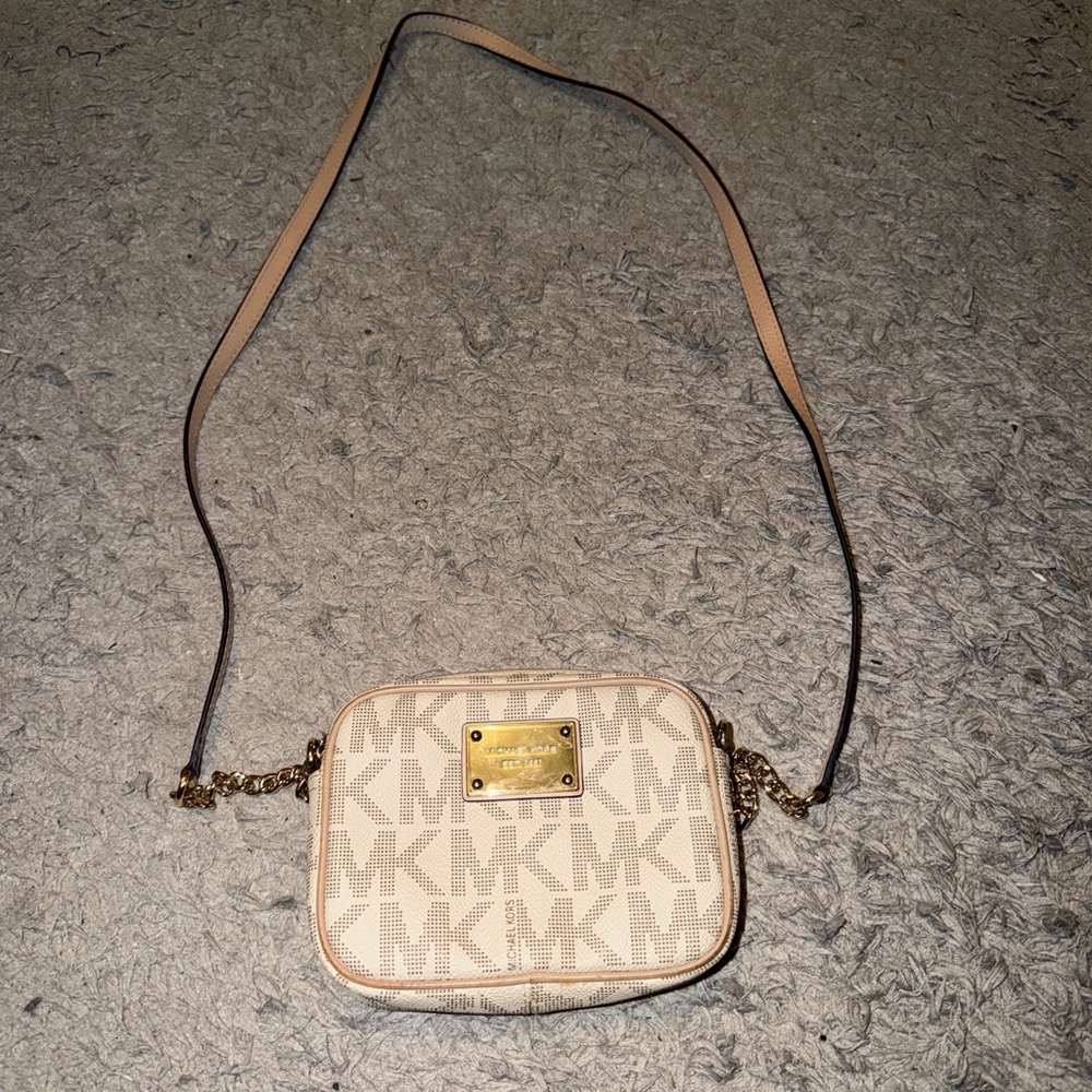 Michael Kors Beige Crossbody Bag